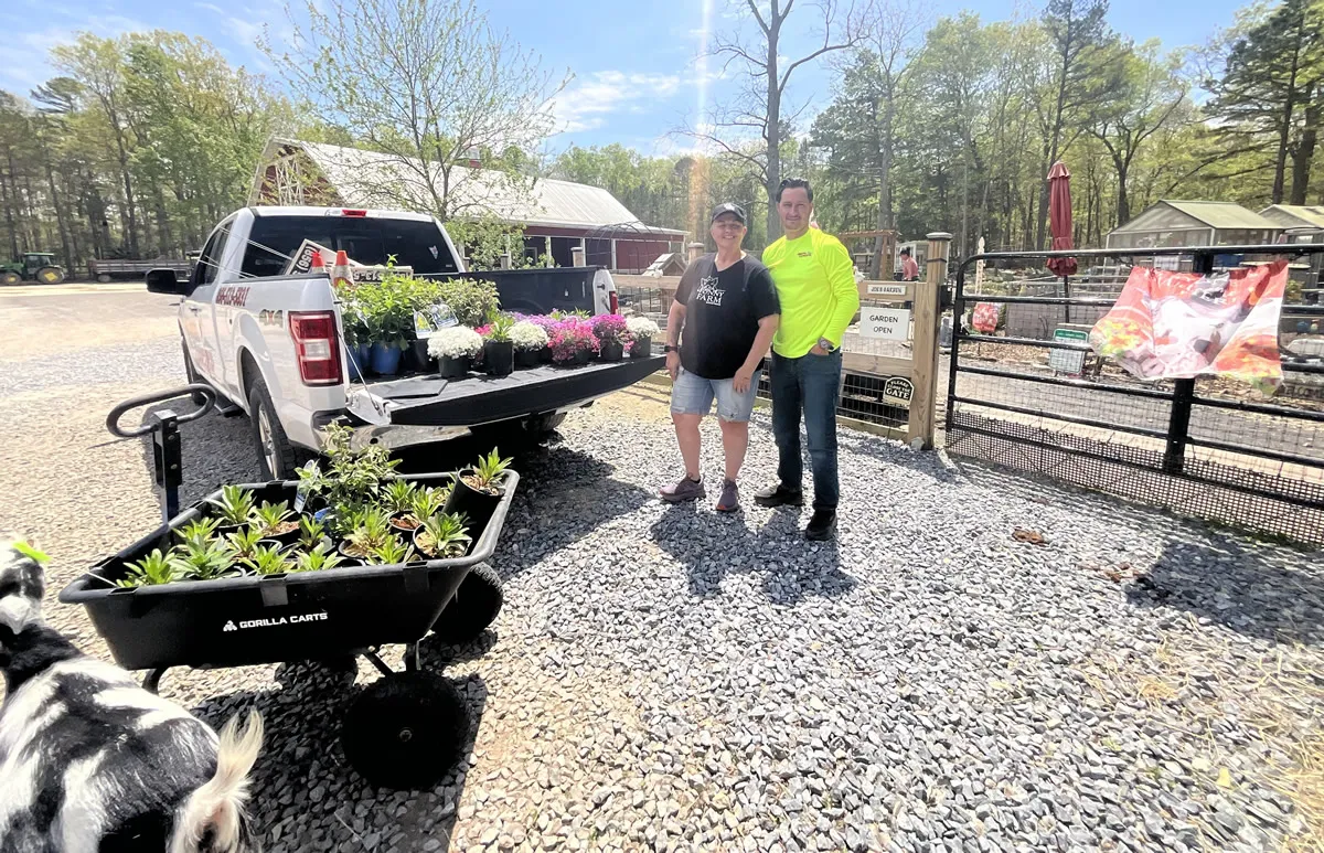Native pollinator plants donated to a local farm rescue